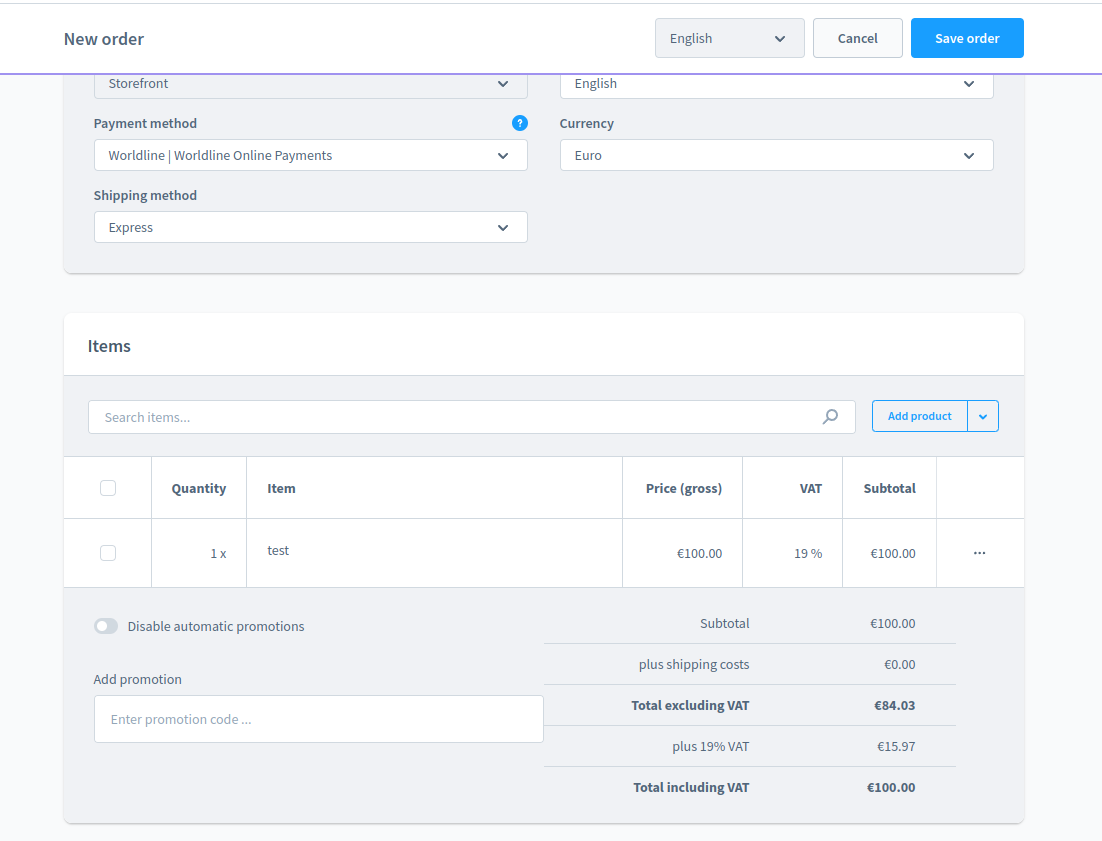 English - Worldline Shopware 6 (public) - eCommerce Projekte